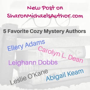 Favorite cozy mystery authors post on blog - 600