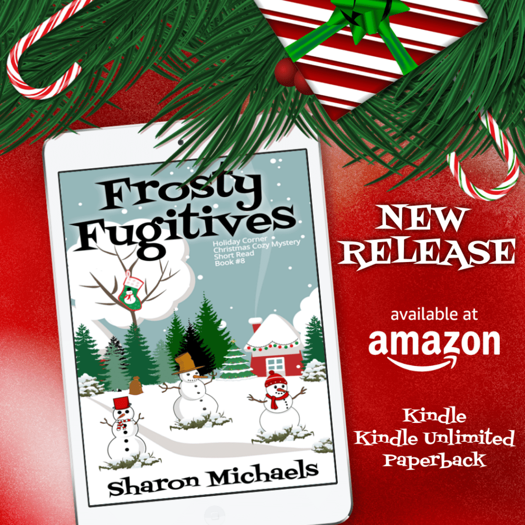 From Author Sharon Michaels a new holiday cozy mystery on Amazon.