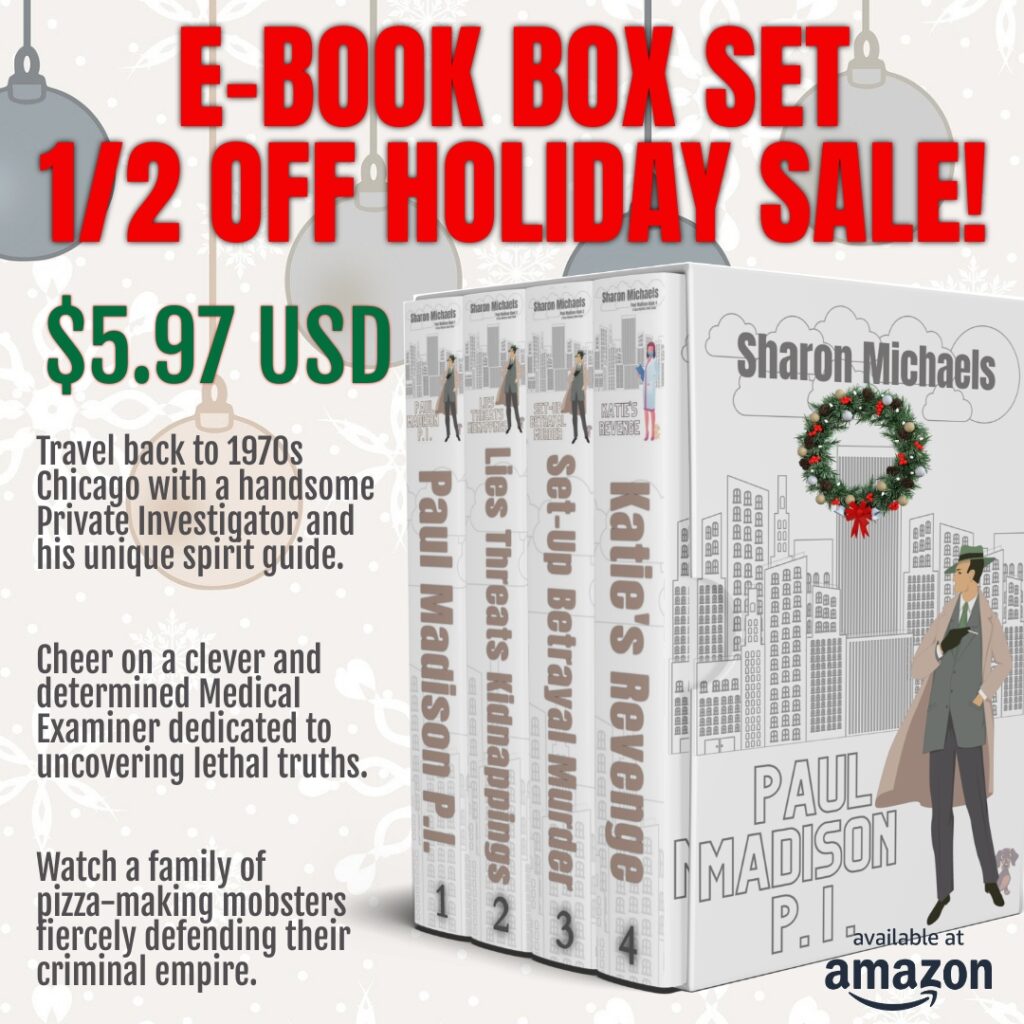 Paul Madison PI cozy mystery from Sharon Michaels is 1/2 the regular e-book box set price.