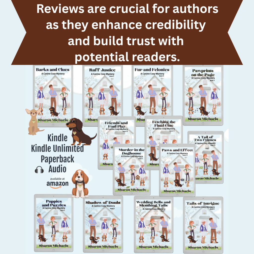 Cozy mystery author Sharon Michaels on Amazon