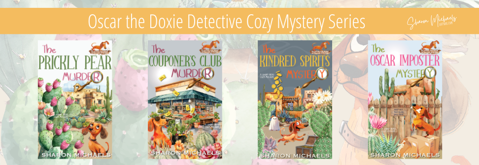 Animal Cozy Mystery Oscar the Doxie Detective Series on Amazon from Author Sharon Michaels