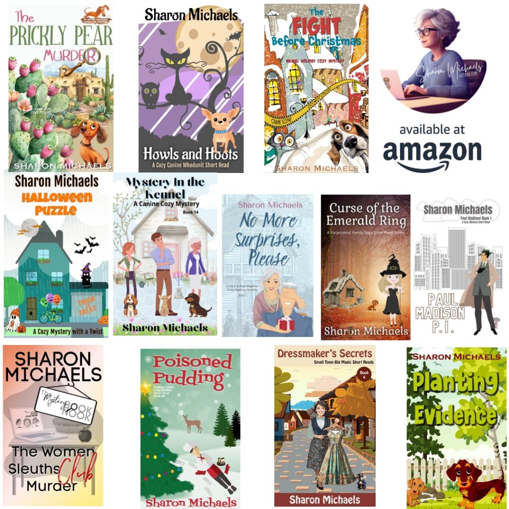 Cozy mystery author Sharon Michaels on Amazon Kindle Unlimited