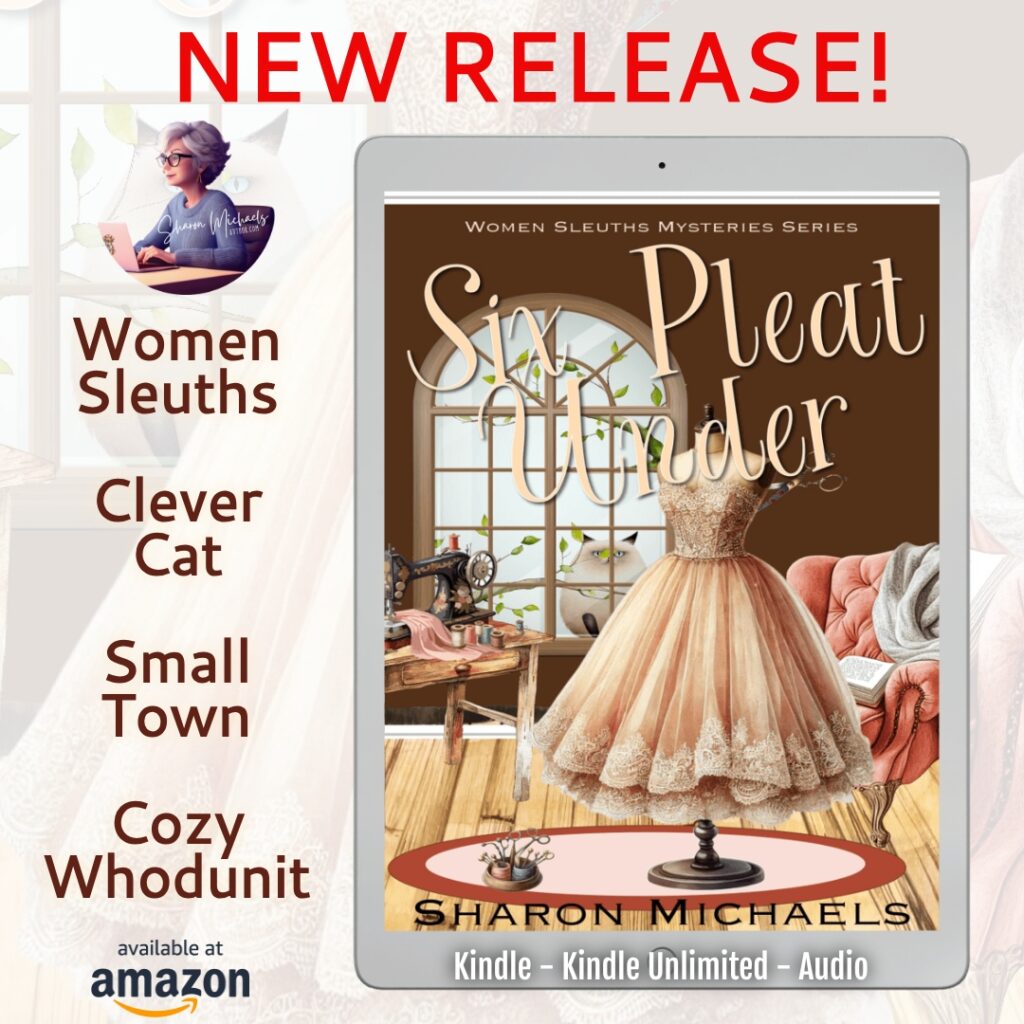 women sleuths cozy mystery with helpful cat from Sharon Michaels author on Amazon