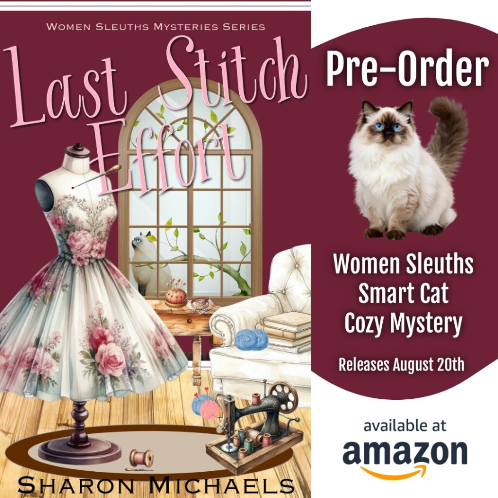 Animal Crafts Knitting Cozy Mystery on Amazon from Sharon Michaels Author